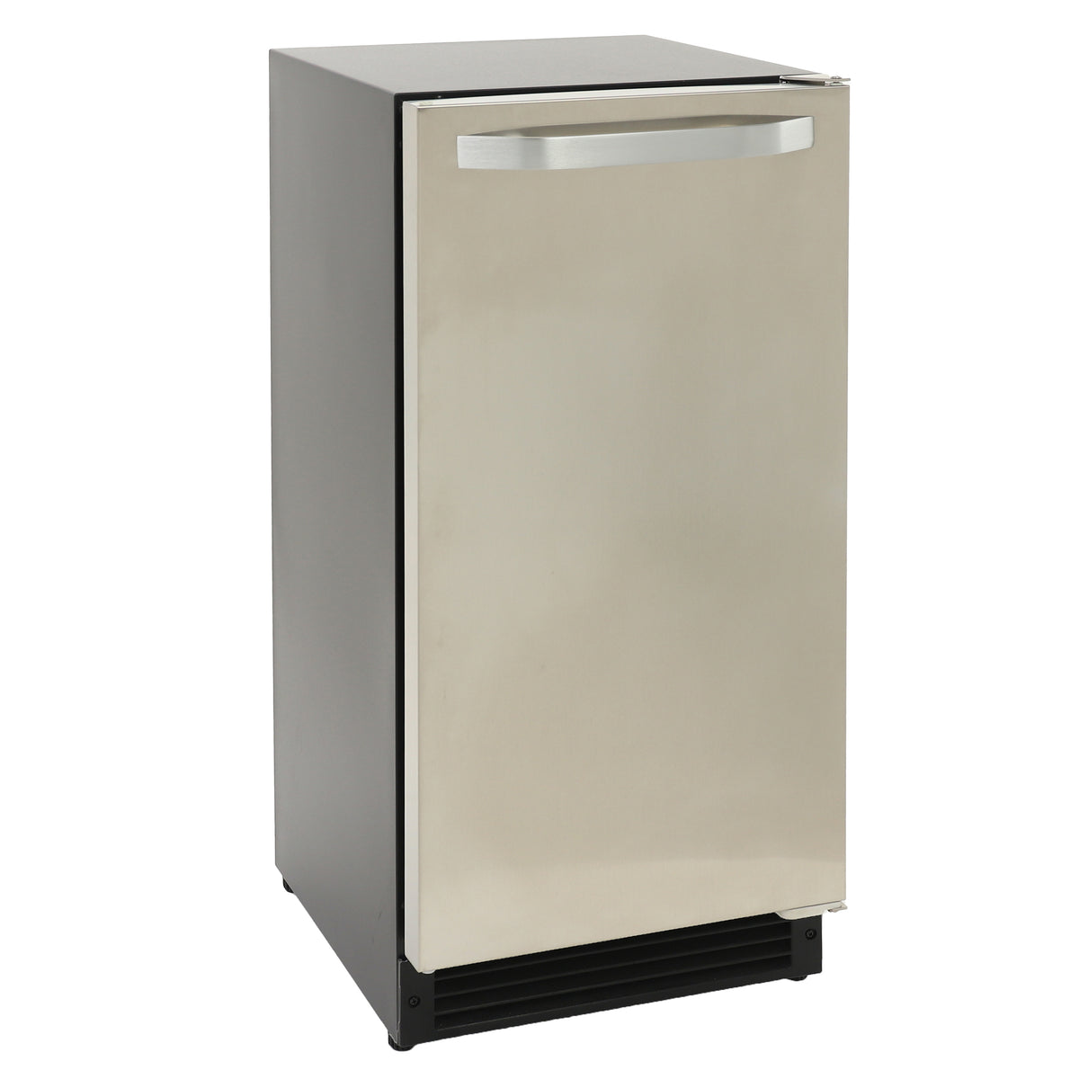 Maxx Ice MIM25 Shallow Depth Indoor Built-In Undercounter Ice Maker, 15", 25 lbs, Crescent Ice Cubes, 22 lb Ice Storage Bin, Stainless Steel (MIM25C)