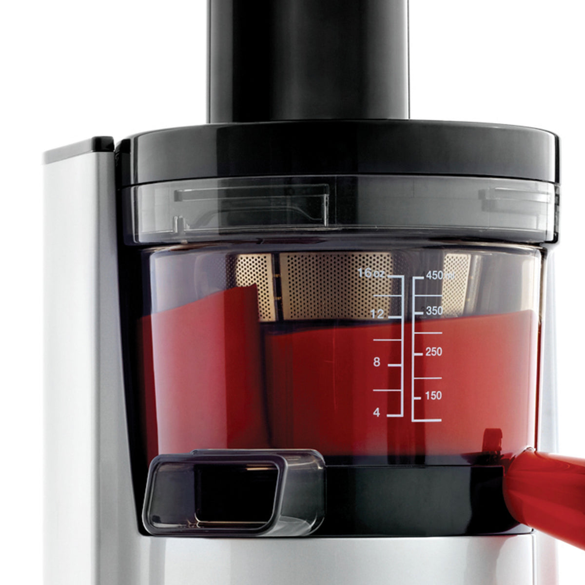 Omega VSJ843R Vertical Slow Masticating Juicer, Compact Design with Automatic Pulp Ejection, 43 RPM, 150-Watt, in Silver (VSJ843RS)