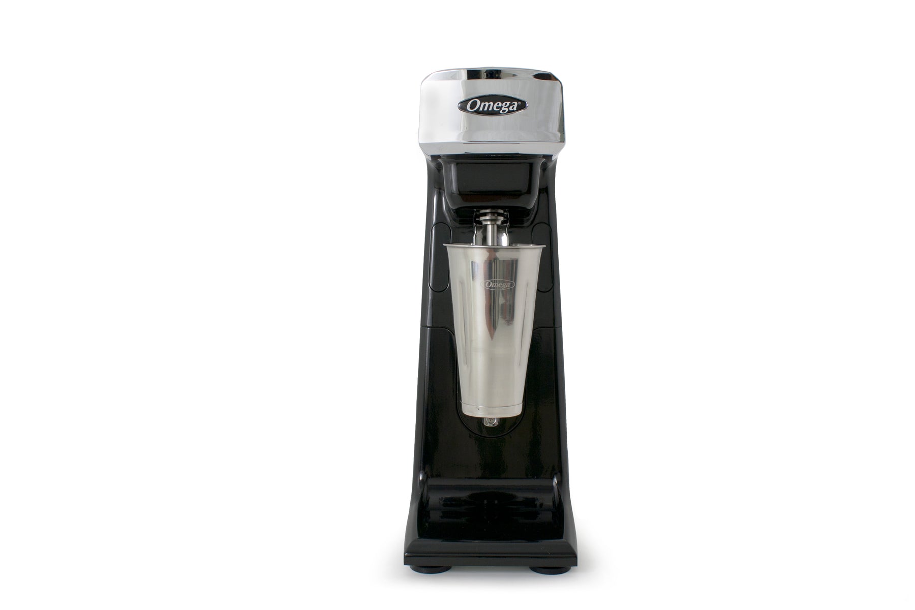 Omega M1000 Single Spindle Milkshake Maker with 28oz Stainless Steel Blending Cup, in Black