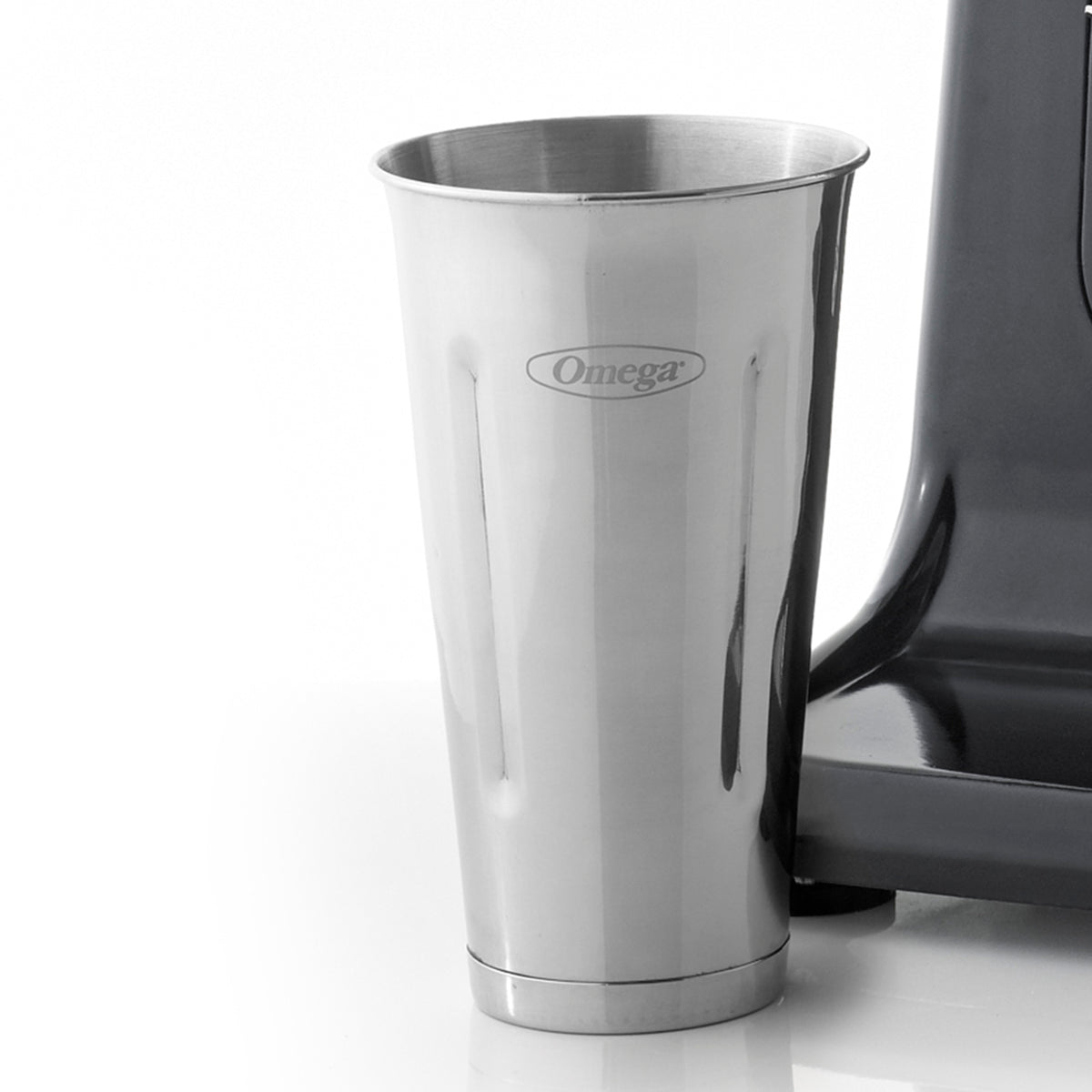 Omega M1000 Single Spindle Milkshake Maker with 28oz Stainless Steel Blending Cup, in Black