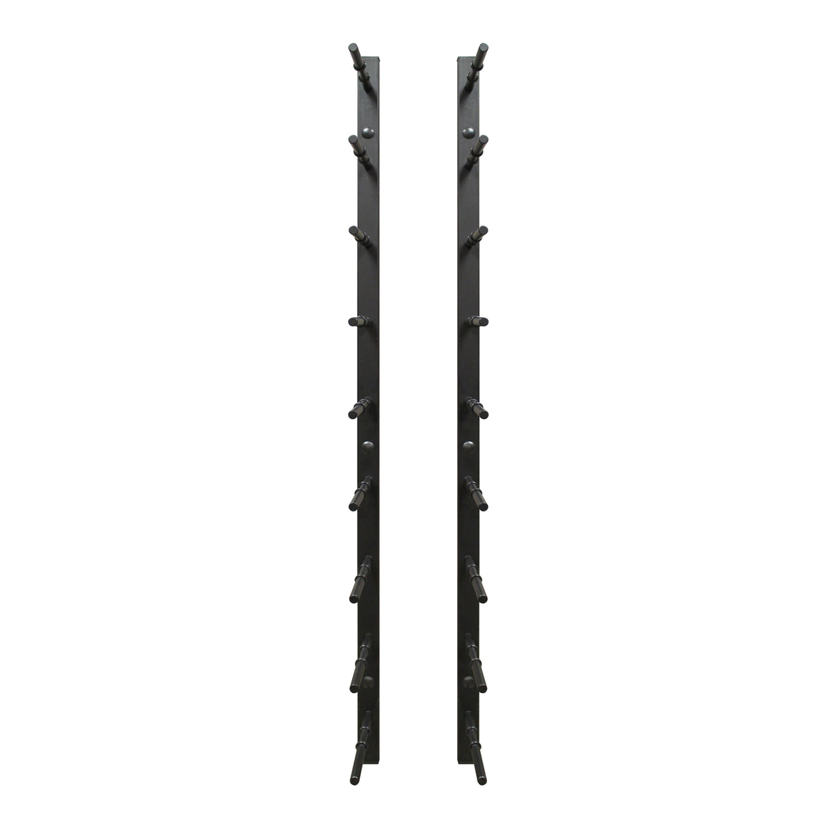 Vinotemp EP-PEGWALL9 Epicureanist Modern Peg Wine Rack, 9 Bottle Capacity, in Black (EP-PEGWALL9B)