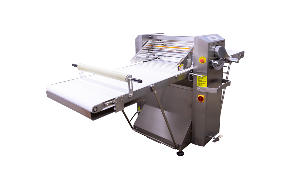 American Eagle AE-DS650B-SS Premium Series All Stainless Steel Dough Sheeter Floor Type w/Removable Tables w/ Digital Gauge 25.5" W x 110"L, 220V/1Ph