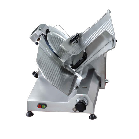 AMPTO 300E 12" Meat Slicer, Gravity Fed, Belt Driven