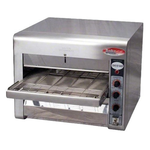 Bakemax BMCB001 14" Conveyor Baker Quartz Elements, TouchSafe Exterior, Variable Speed