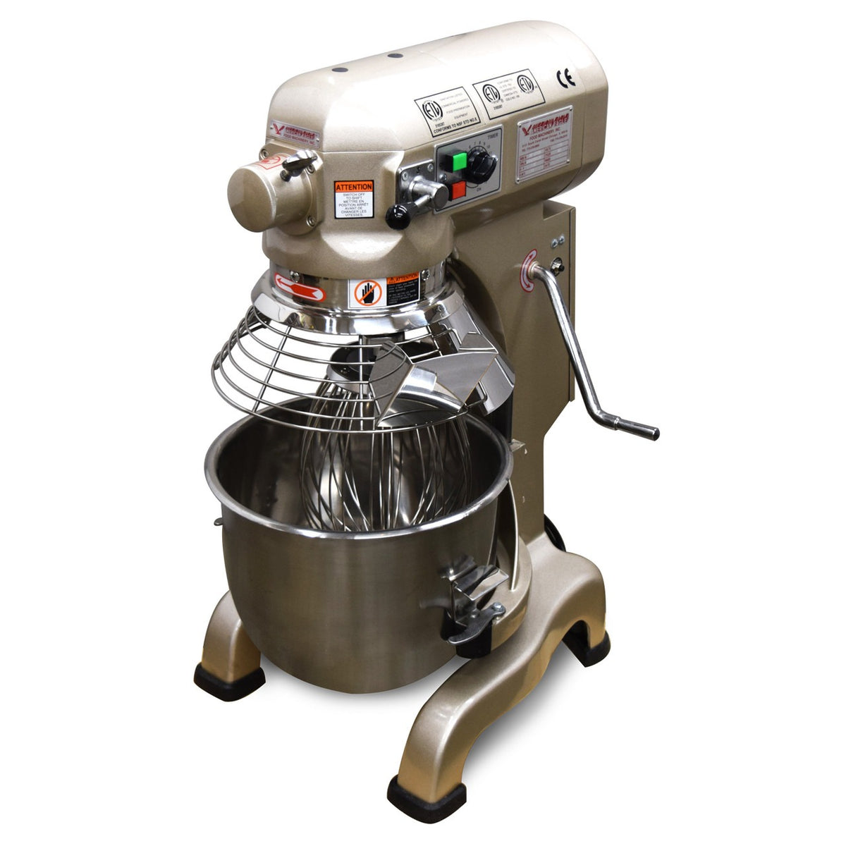 American Eagle AEG-20A 20 Qt. Gold Series Mixer w/ Guard, 115V/1Ph/60Hz, 3 speeds