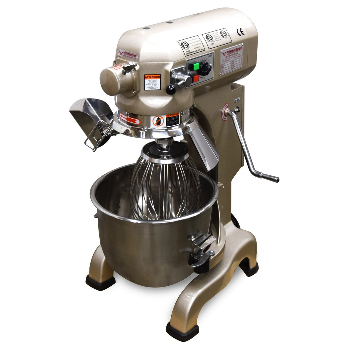 American Eagle AEG-20A 20 Qt. Gold Series Mixer w/ Guard, 115V/1Ph/60Hz, 3 speeds