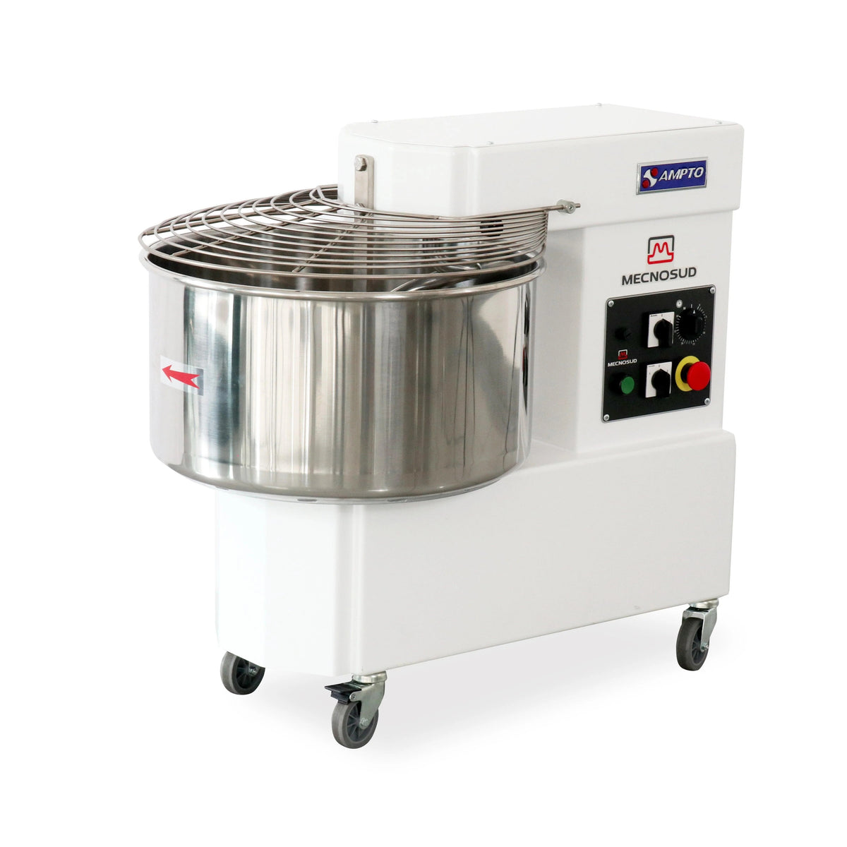 Mecnosud IM44DUS 97 lb Dough Capacity Spiral Dough Mixer, 50 Liter Bowl, 2-Speed, Fixed Head
