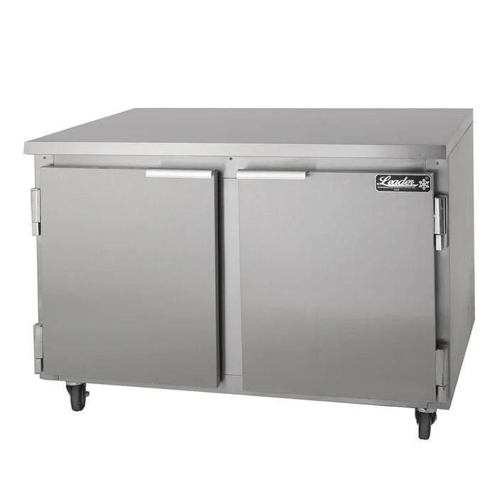 Leader ESLB48 48" Worktop Refrigerator, 2 Solid Doors, 13.7 Cu. Ft., 1/3 HP