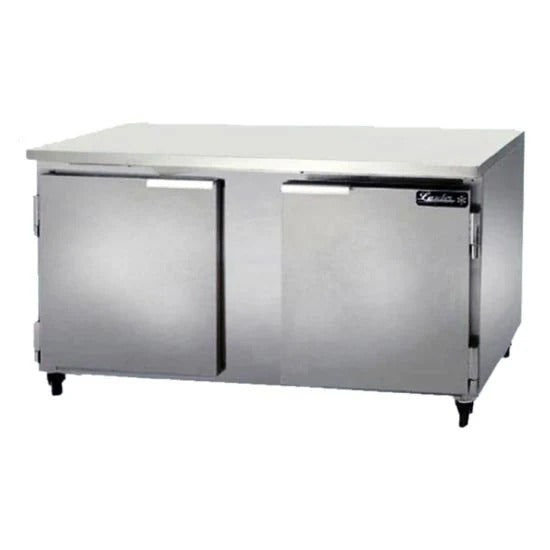 Leader ESLB60 60" Worktop Refrigerator, 2 Solid Doors, 17.3 Cu. Ft., 1/3 HP