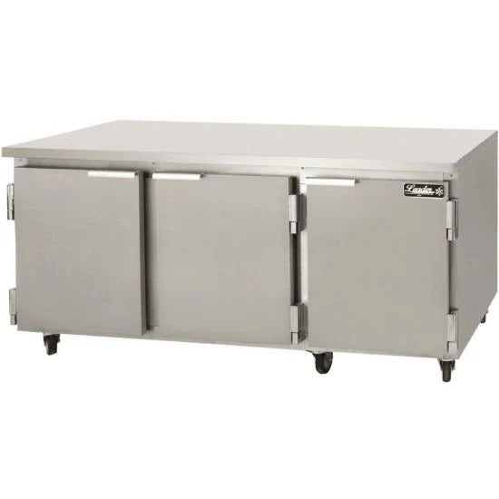 Leader ESLB72 72" Worktop Refrigerator, 3 Solid Doors, 21.2 Cu. Ft., 1/3 HP