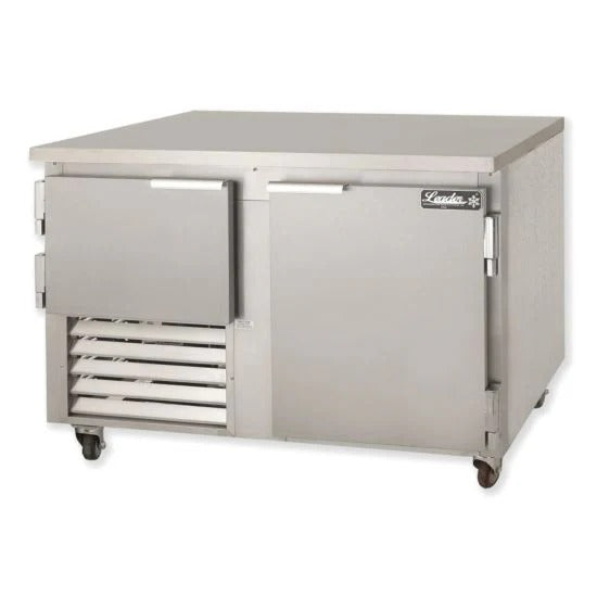 Leader LB48 48" Worktop Refrigerator, 1 1/2 Solid Doors, 14.7 Cu. Ft., 1/3 HP, Side Motor