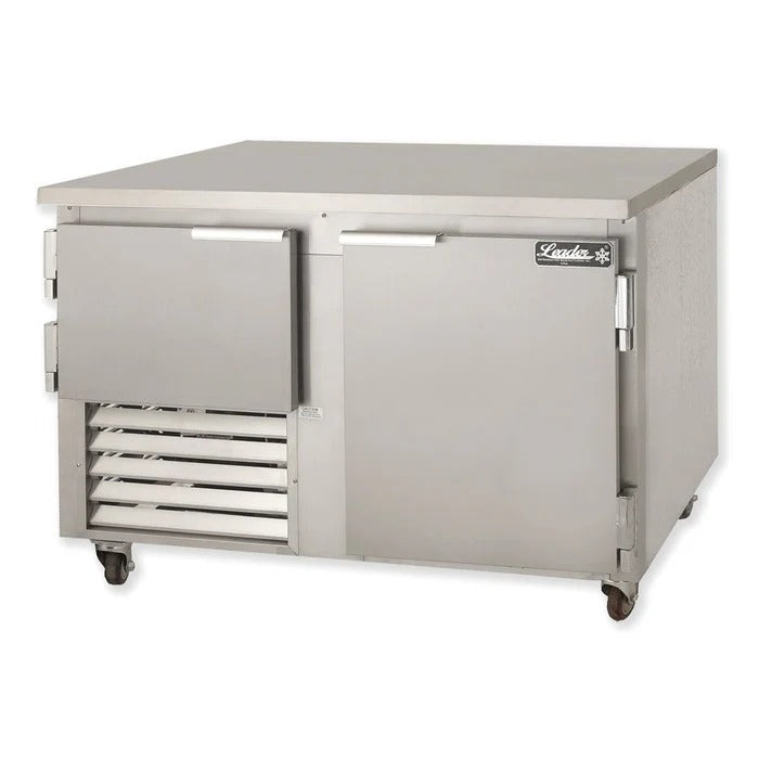 Leader LB60 60" Worktop Refrigerator, 1 1/2 Solid Doors, 19.6 Cu. Ft., 1/3 HP, Side Motor