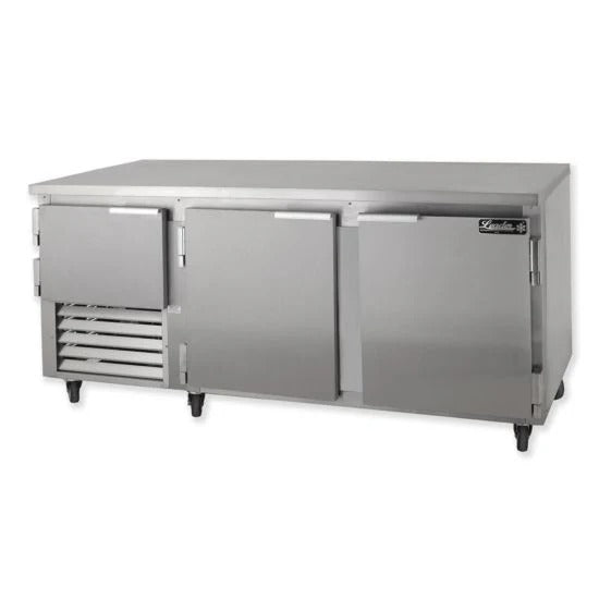 Leader LB72 72" Worktop Refrigerator, 2 1/2 Solid Doors, 24.8 Cu. Ft., 1/3 HP, Side Motor