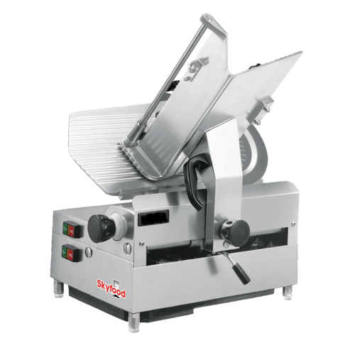 Skyfood 1212E 12" Automatic Slicer Full Size, Gravity Feed, Dual Motor, 1/2 HP