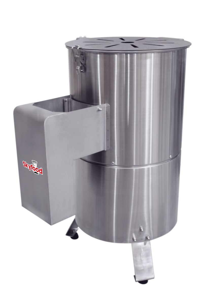 Skyfood EL-10 22 lb Capacity Potato Peeler, Stainless Steel, 350 lb/hr Production