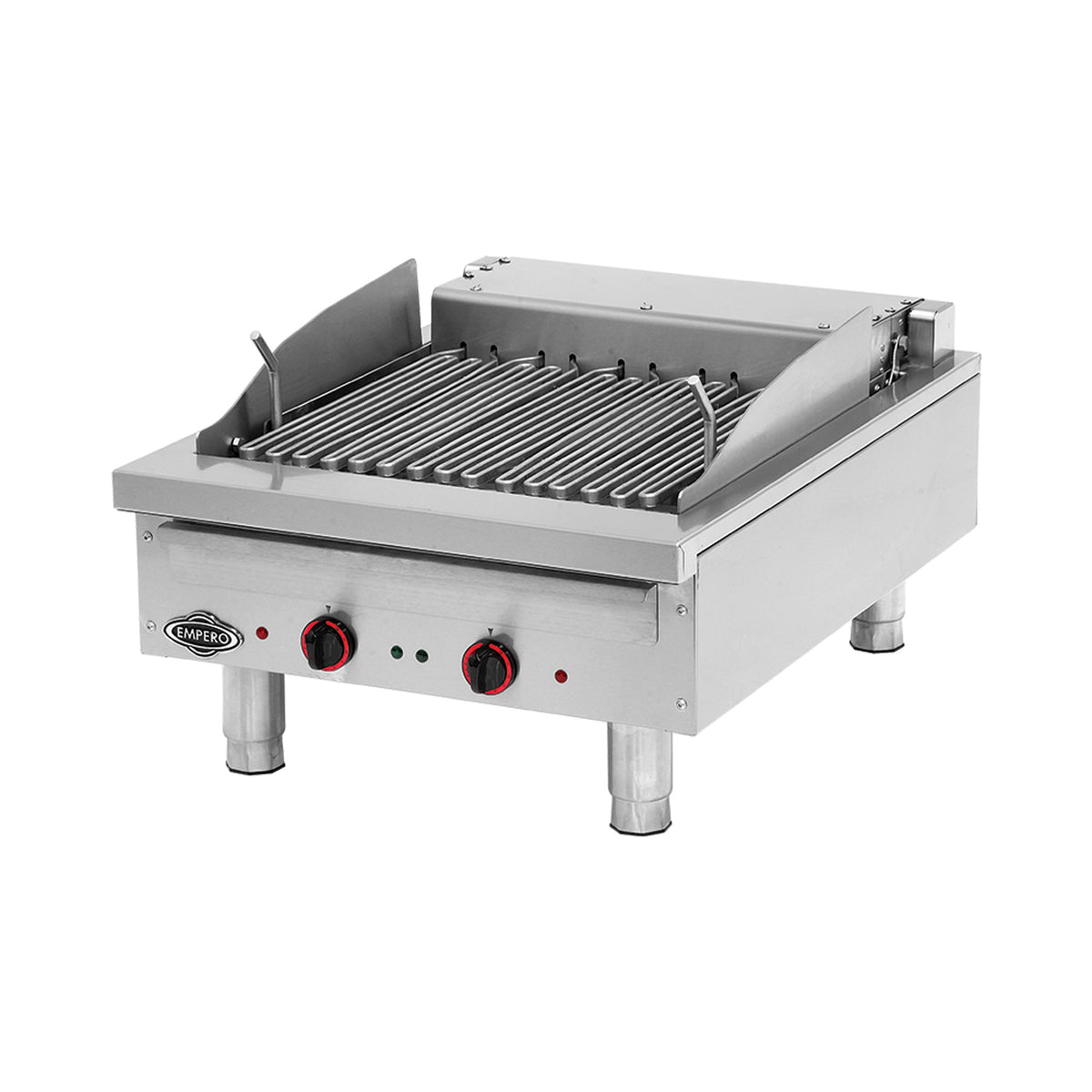 Pegasus CB-24E Electric Charbroiler Countertop, 24", Infinite Temperature Control, Stainless Steel