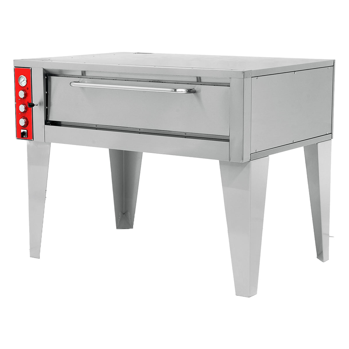 Pegasus FS55E-1 36" Electric Pizza Deck Oven Single Deck, 2" Refractory Deck, 9kW, Stainless Steel