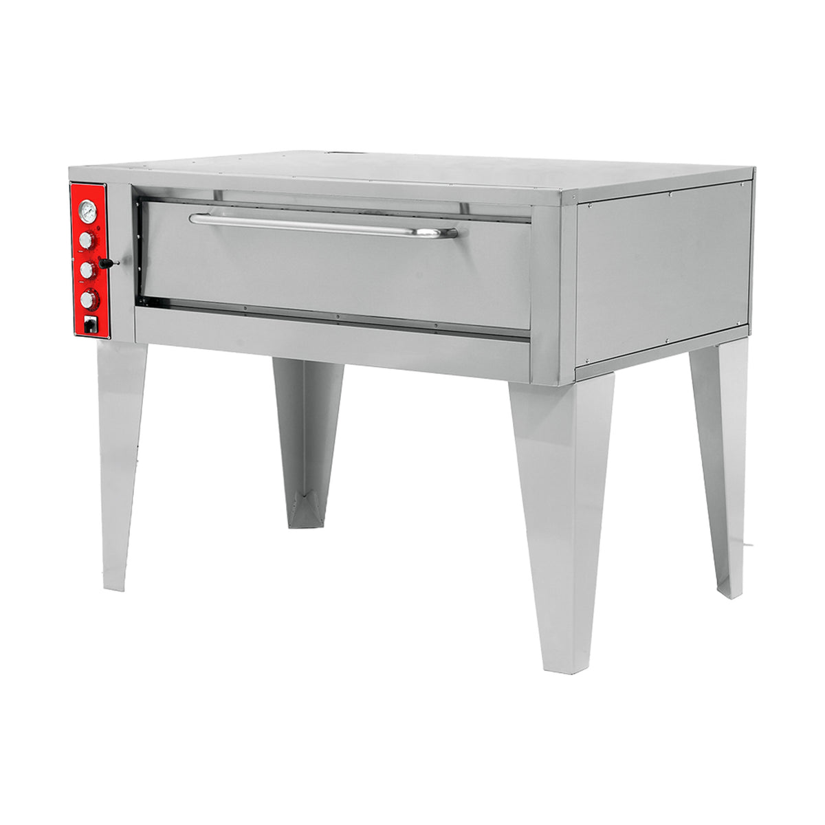 Pegasus FS78E-1 59.8" Electric Pizza Deck Oven Single Deck, 2" Refractory Deck, 13.05kW, Stainless Steel
