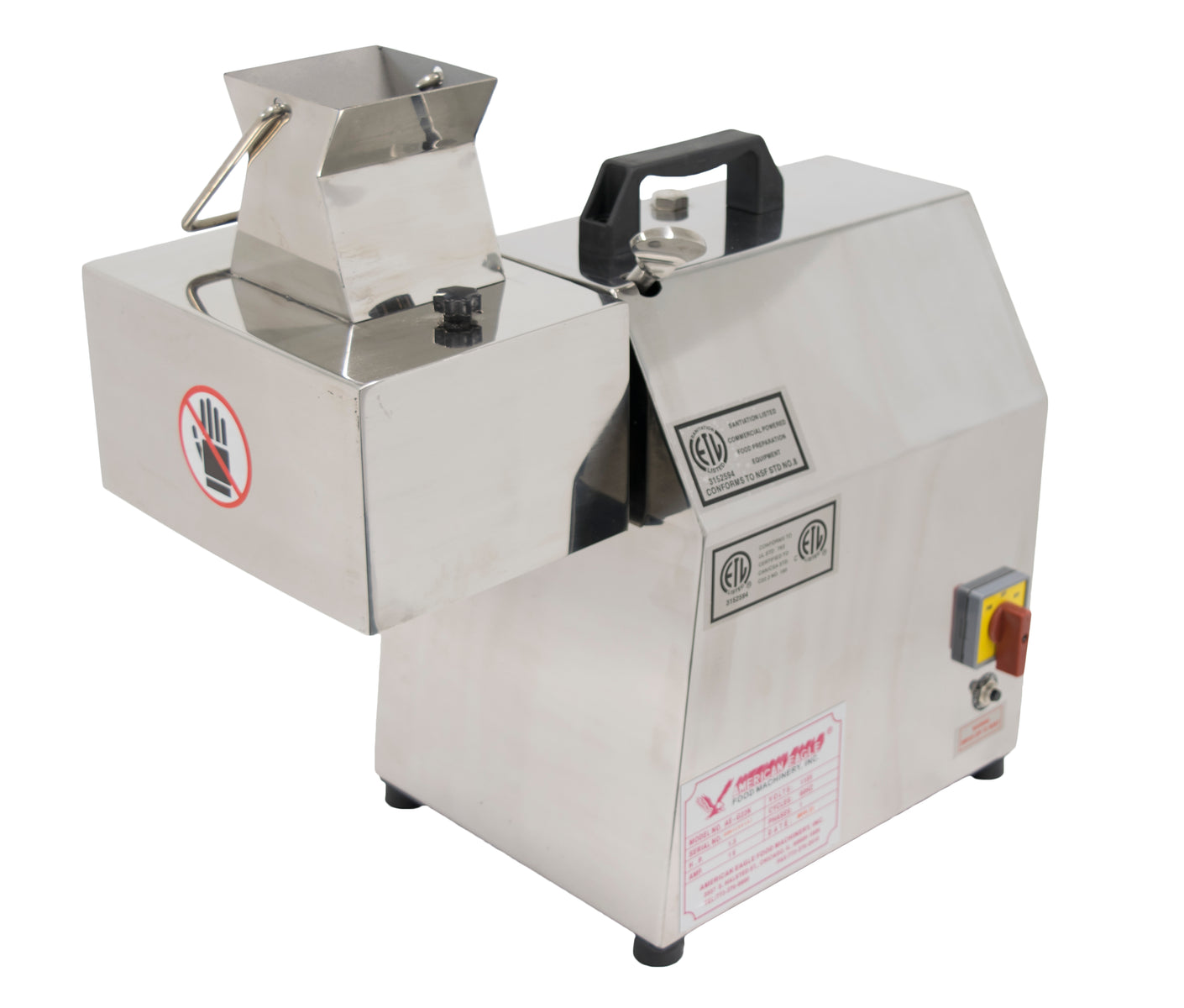 American Eagle AE-MC22N-1/4 1.5HP Electric Meat Cutter Kit 1/4" Output Stainless Steel