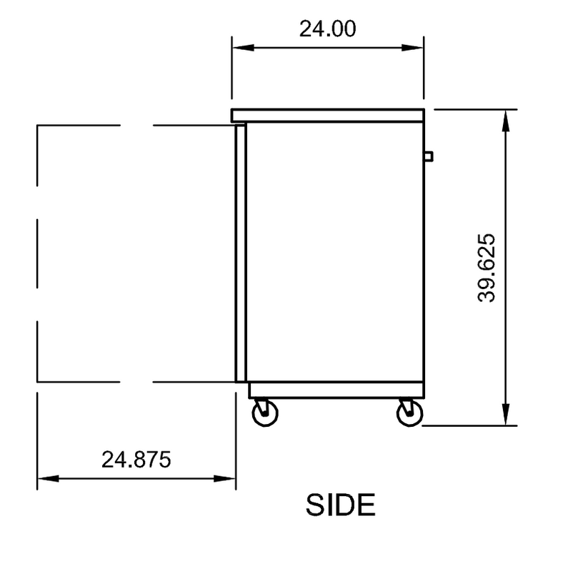 Arctic Air ABB60 61" Back Bar Refrigerator, 16.7 cu. ft., 2 Solid Doors, LED Interior, Digital Thermostat