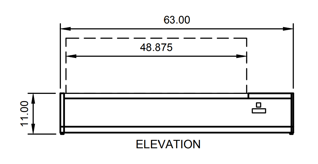 Arctic Air ACP63 63" Refrigerated Countertop Pan Rail, 14-Pan Capacity, Stainless Steel Construction, Digital Thermostat