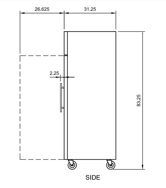 Arctic Air AGR23 27" Reach-In Refrigerator, 23 cu. ft., Glass Door, Bottom Mount, Digital Thermostat