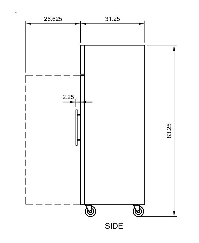 Arctic Air AGR49 54" Reach-In Refrigerator, 49 cu. ft., 2 Glass Doors, Bottom Mount, Digital Thermostat