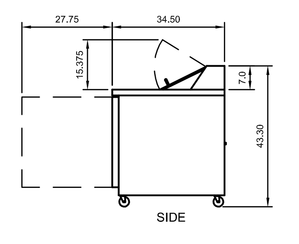 Arctic Air AMT28R 29" Mega Top Sandwich/Salad Prep Table, 6.5 cu. ft., 1 Door, 12 Pans, Digital Thermostat