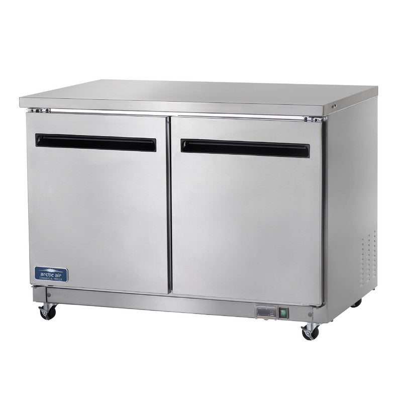 Arctic Air AUC48F 48.25" Worktop Freezer, 10.1 cu. ft., 2 Doors, Digital Thermostat, Stainless Steel