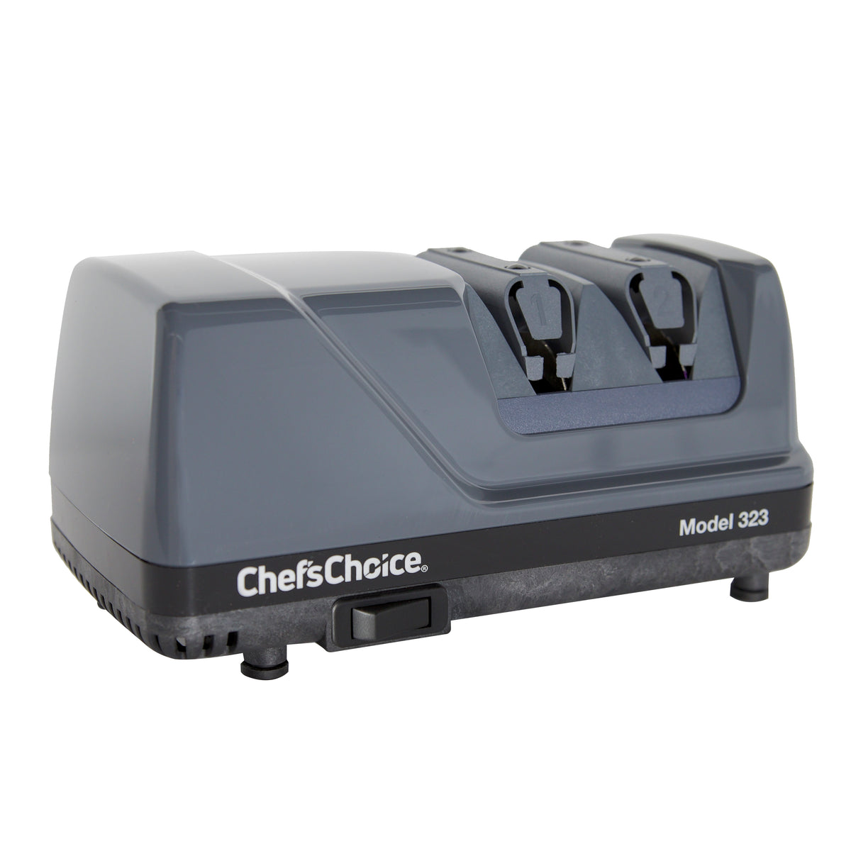 Chef's Choice 323 Commercial Electric Knife Sharpener, 2-Stage 20-Degree Dizor, in Gray (0323000)