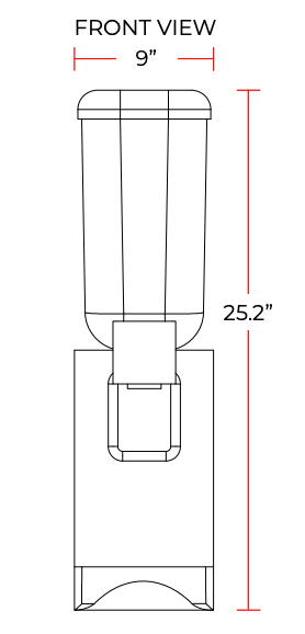 Coldline BD15-STIR Single Bowl Beverage Dispenser with Stirring System