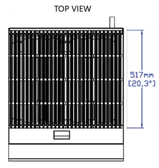 Standard Range SR-CB24-M 24" Gas Countertop Radiant Charbroiler, 70,000 BTU