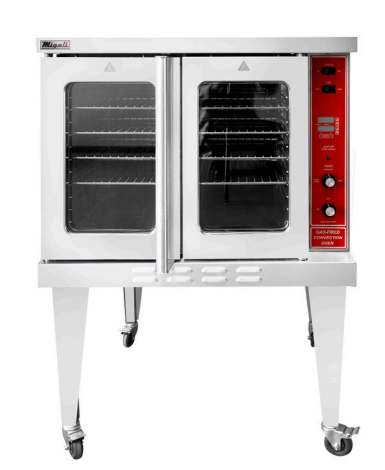 Migali C-CO1-NG Convection Oven Gas Competitor Series, 2 Burners