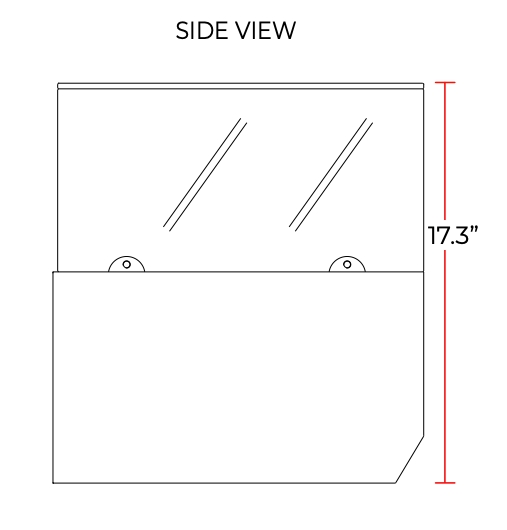 Coldline CTP70SG 71" Refrigerated 8 Pan Glass Top Cover Countertop Salad Bar