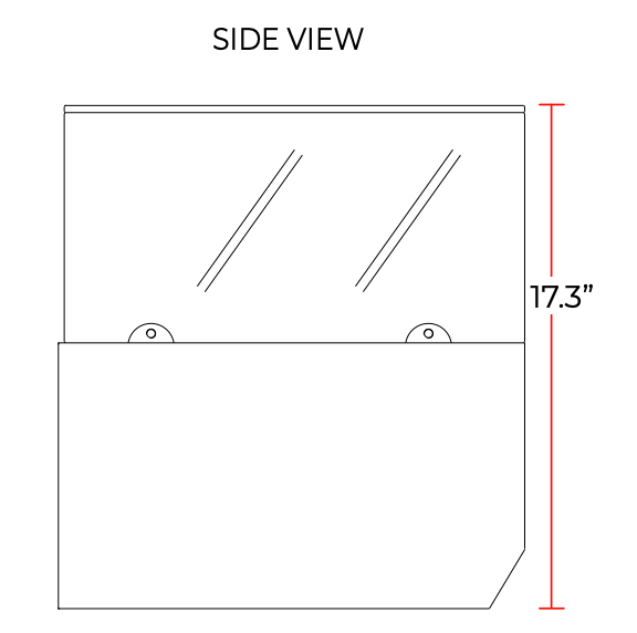 Coldline CTP48SG 48" Refrigerated 4 Pan Glass Top Cover Countertop Salad Bar