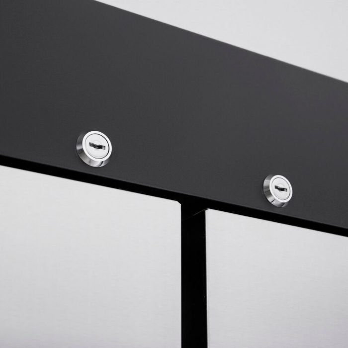 Turbo Air M3F72-6-N 6 Solid Half-Door Top Mount Freezer, 65.6 Cu. Ft.