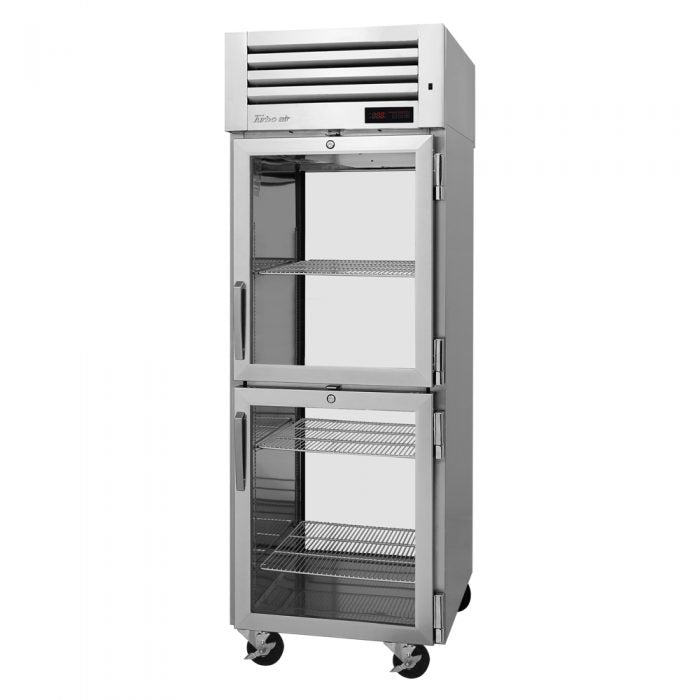 Turbo Air PRO-26-2H-G-PT 4 Glass Half Door Pass-Thru Heated Cabinet (115V)