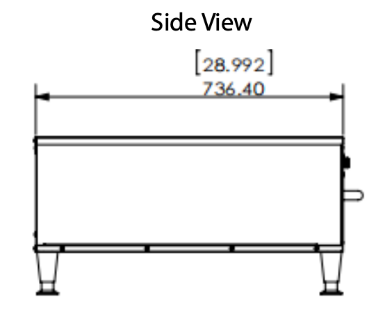 Prepline DW1N Single Narrow Freestanding Stainless Steel Drawer Warmer- 450W, 120V