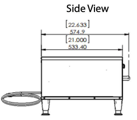 Prepline DW1 Single Freestanding Stainless Steel Drawer Warmer- 450W, 120V