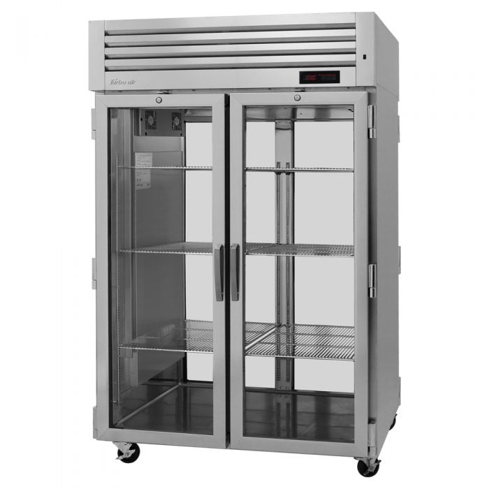 Turbo Air PRO-50H-G-PT 4 Glass Door Pass-Thru Heated Cabinet, 48.7 Cu. Ft.
