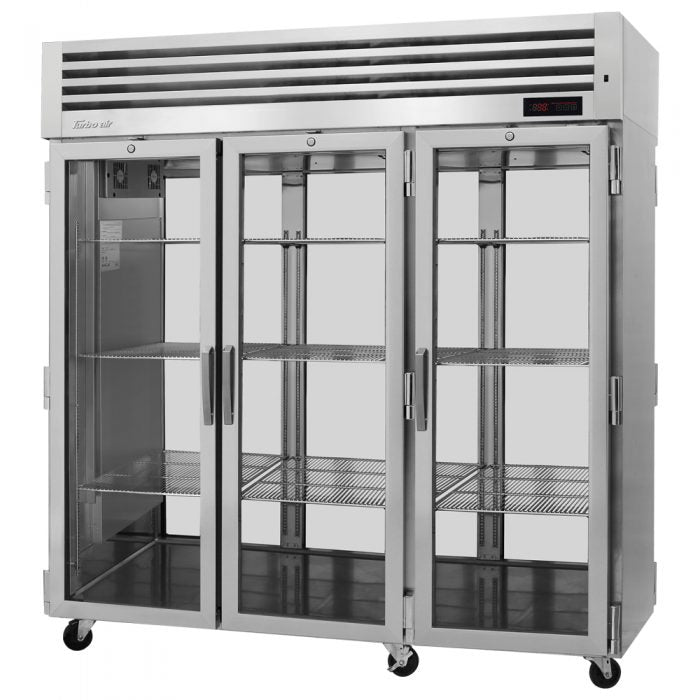 Turbo Air PRO-77H-G-PT 6 Glass Door Pass-Thru Heated Cabinet, 78.1 Cu. Ft.