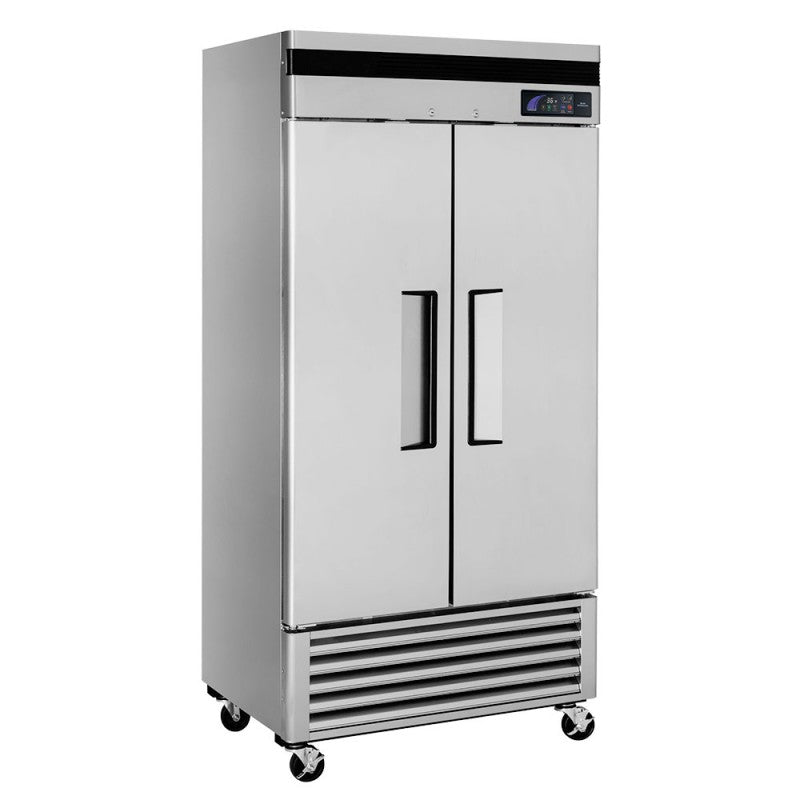 Turbo Air TSR-35SD-N Super Deluxe Reach-In Refrigerator, Two Solid Doors, 29 Cubic Feet