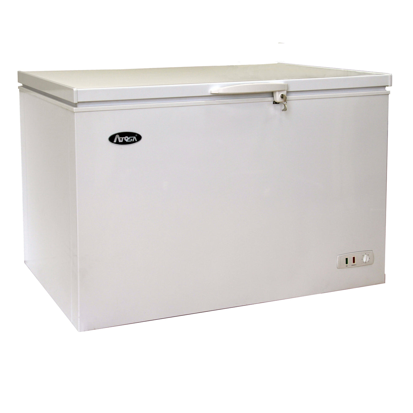 Commercial chest freezers for restaurant and foodservice bulk frozen storage