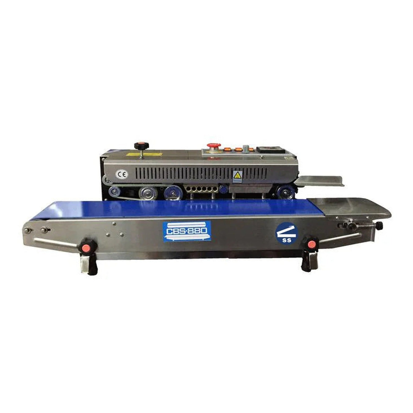 Commercial continuous band sealer for high-volume food packaging