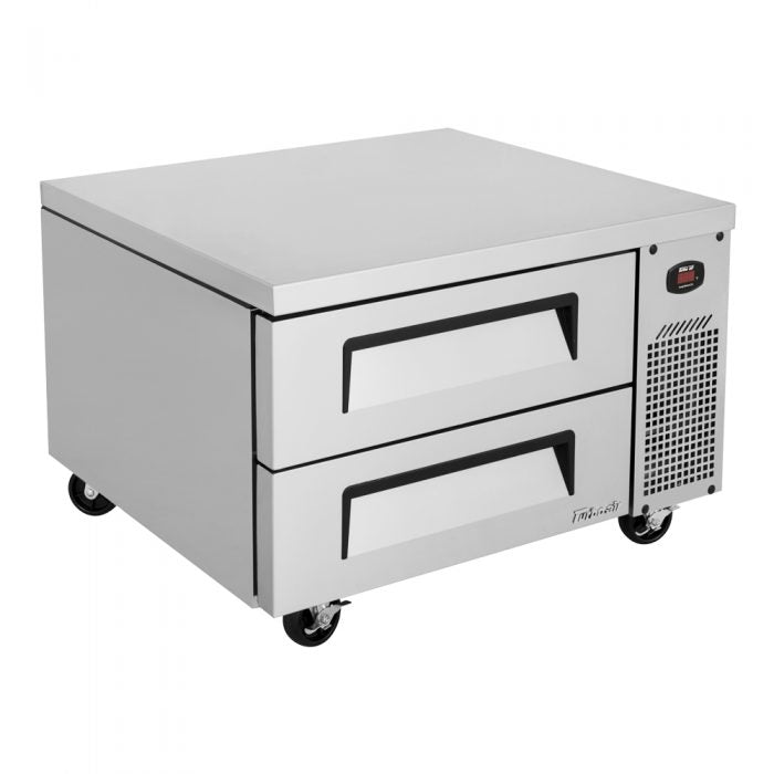 Turbo Air TCBE-36SDR-N6 2 Drawer 36" Stainless Steel Chef Base Refrigerator, Optional 6" Extended Top, 4.98 Cu. Ft.