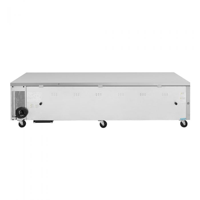 Turbo Air TCBE-96SDR-N 4 Drawer 96" Stainless Steel Chef Base Refrigerator, 18.6 Cu. Ft.