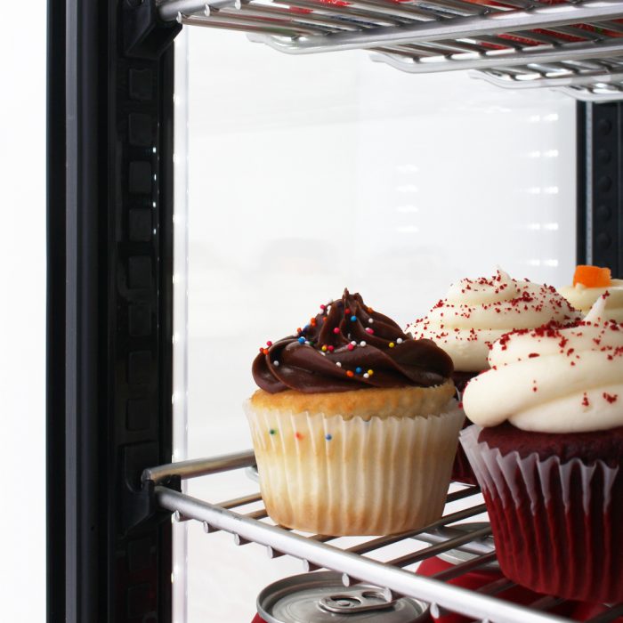 Turbo Air CRT-77-1R-N All Side Glass Countertop Refrigerated Display Case, 3.0 Cu. Ft.