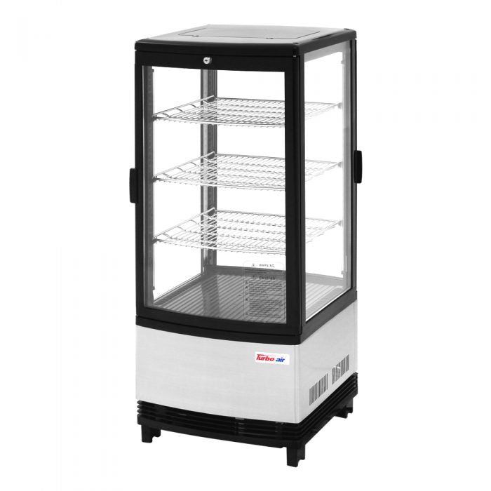 Turbo Air CRT-77-2R-N All Side Glass Pass Thru Countertop Refrigerated Display Case, 3.0 Cu. Ft.