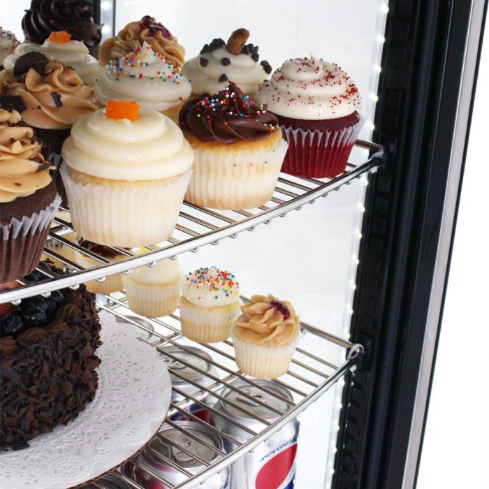 Turbo Air CRT-77-2R-N All Side Glass Pass Thru Countertop Refrigerated Display Case, 3.0 Cu. Ft.