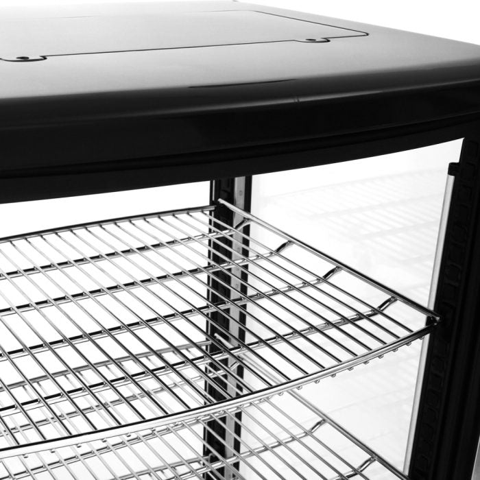 Turbo Air CRT-77-2R-N All Side Glass Pass Thru Countertop Refrigerated Display Case, 3.0 Cu. Ft.